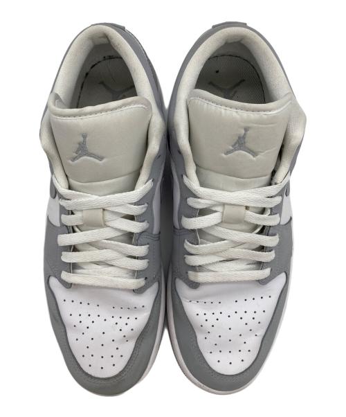 NIKE（ナイキ）NIKE (ナイキ) AIR JORDAN1 LOW ホワイト×グレー サイズ:SIZE 28.5cmの古着・服飾アイテム