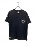 CHROME HEARTSクロムハーツ）の古着「ホースシューポケットクロスTシャツ」｜ブラック