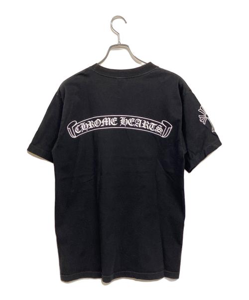 CHROME HEARTS（クロムハーツ）CHROME HEARTS (クロムハーツ) ホースシューポケットクロスTシャツ ブラック サイズ:SIZE L (US M)の古着・服飾アイテム