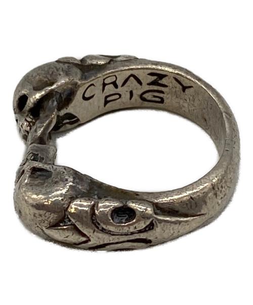 CRAZYPIG（クレイジーピッグ）CRAZYPIG (クレイジーピッグ) TWO SKULLS TUDOR RING サイズ:13号の古着・服飾アイテム