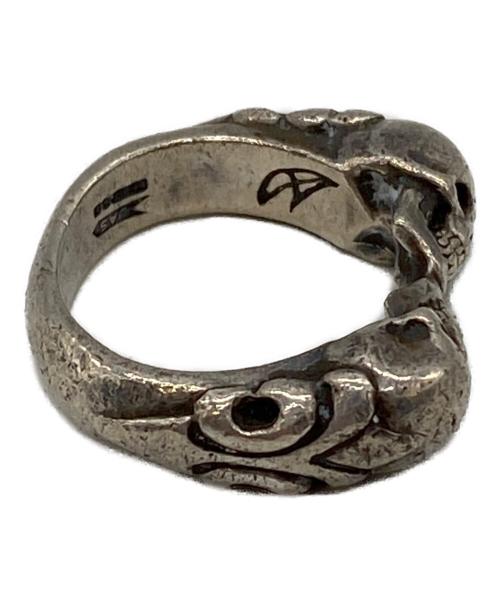 CRAZYPIG（クレイジーピッグ）CRAZYPIG (クレイジーピッグ) TWO SKULLS TUDOR RING サイズ:13号の古着・服飾アイテム