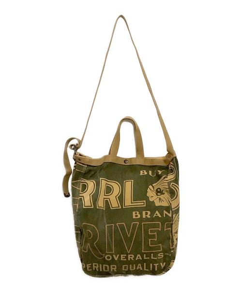 RRL（ダブルアールエル）RRL (ダブルアールエル) ショルダーバッグ カーキ×グリーンの古着・服飾アイテム