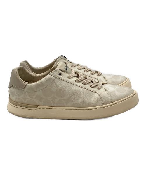 COACH（コーチ）COACH (コーチ) クリップ ロー トップ スニーカー ベージュ サイズ:SIZE 7D (25cm)の古着・服飾アイテム