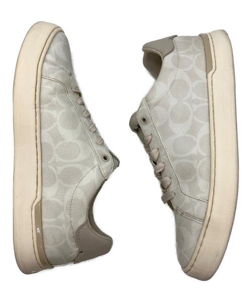 COACH（コーチ）COACH (コーチ) クリップ ロー トップ スニーカー ベージュ サイズ:SIZE 7D (25cm)の古着・服飾アイテム