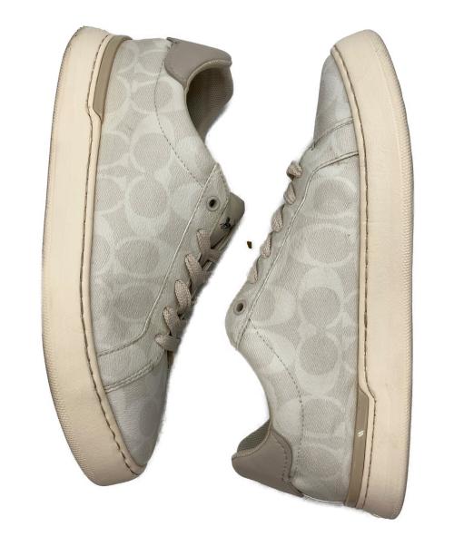 COACH（コーチ）COACH (コーチ) クリップ ロー トップ スニーカー ベージュ サイズ:SIZE 7D (25cm)の古着・服飾アイテム