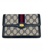 GUCCIグッチ）の古着「ポーチ」｜ベージュ×ネイビー