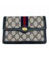GUCCI（グッチ）の古着「ポーチ」｜ベージュ×ネイビー