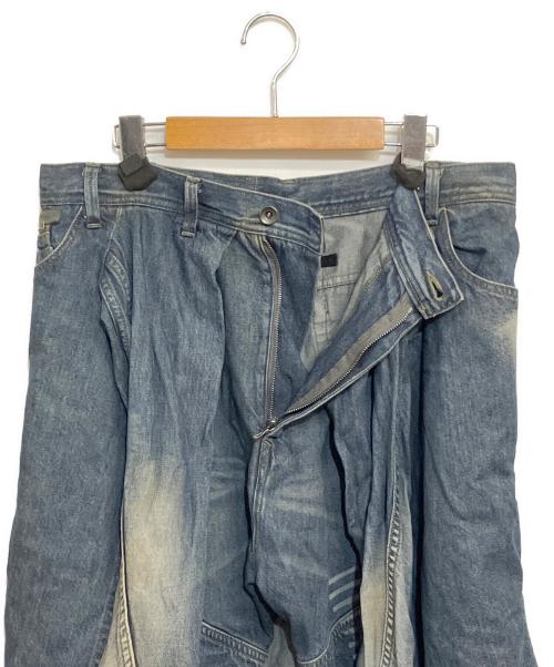 JULIUS（ユリウス）JULIUS (ユリウス) 再構築デニムサルエルパンツ インディゴ サイズ:SIZE 7 (L相当)の古着・服飾アイテム
