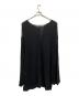 YOHJI YAMAMOTO (ヨウジヤマモト) 18SS ローゲージ レーヨンコットンリネン混 スーパーロングニット ブラック サイズ:SIZE 3 (L)：17000円