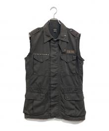 Hysteric Glamour（ヒステリックグラマー）の古着「ノースリーブジャケット」｜ブラック