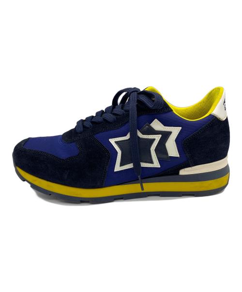 atlantic stars（アトランティックスターズ）atlantic stars (アトランティックスターズ) ANOA-BT52 ネイビー×ブラック×イエロー サイズ:SIZE 41 (26.0-26.5cm)の古着・服飾アイテム