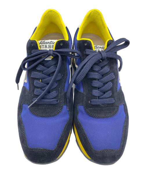 atlantic stars（アトランティックスターズ）atlantic stars (アトランティックスターズ) ANOA-BT52 ネイビー×ブラック×イエロー サイズ:SIZE 41 (26.0-26.5cm)の古着・服飾アイテム
