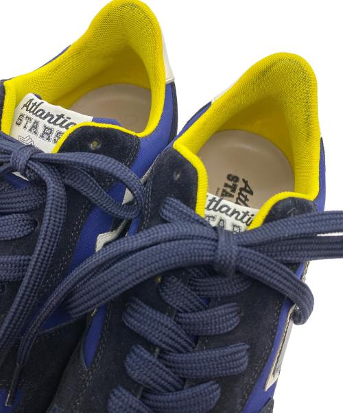 atlantic stars（アトランティックスターズ）atlantic stars (アトランティックスターズ) ANOA-BT52 ネイビー×ブラック×イエロー サイズ:SIZE 41 (26.0-26.5cm)の古着・服飾アイテム
