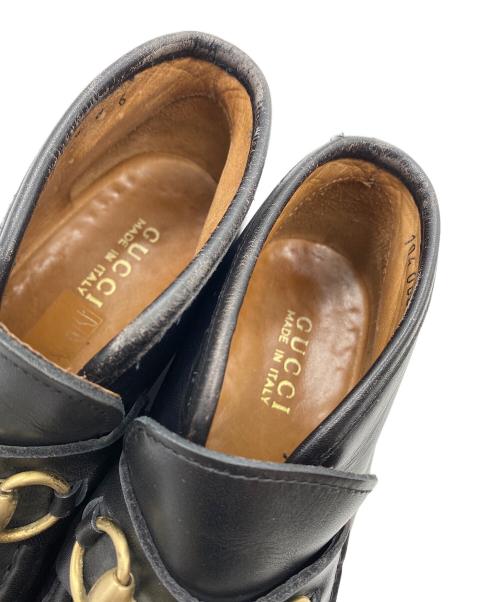 GUCCI（グッチ）GUCCI (グッチ) ホースビット チャッカ ブラック サイズ:SIZE 6の古着・服飾アイテム