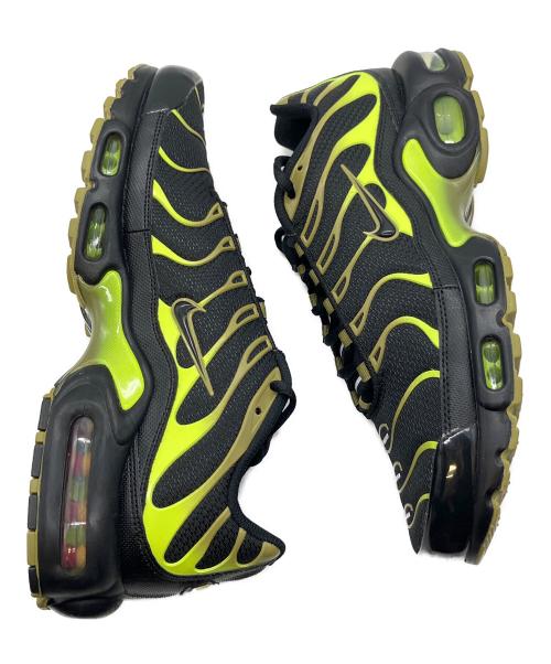NIKE（ナイキ）NIKE (ナイキ) AIR MAX PLUS ブラック×ライムグリーン サイズ:27㎝ 未使用品の古着・服飾アイテム