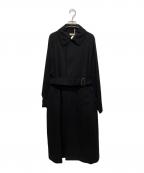 STEVEN ALANスティーブンアラン）の古着「BSH TWILL BALMACAAN COAT」｜ブラック