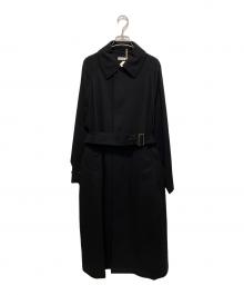 STEVEN ALAN（スティーブンアラン）の古着「BSH TWILL BALMACAAN COAT」｜ブラック