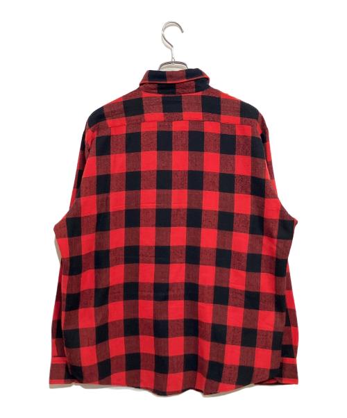Sears（シアーズ）Sears (シアーズ) 長袖シャツ レッド×ブラック サイズ:SIZE LL (US L)の古着・服飾アイテム