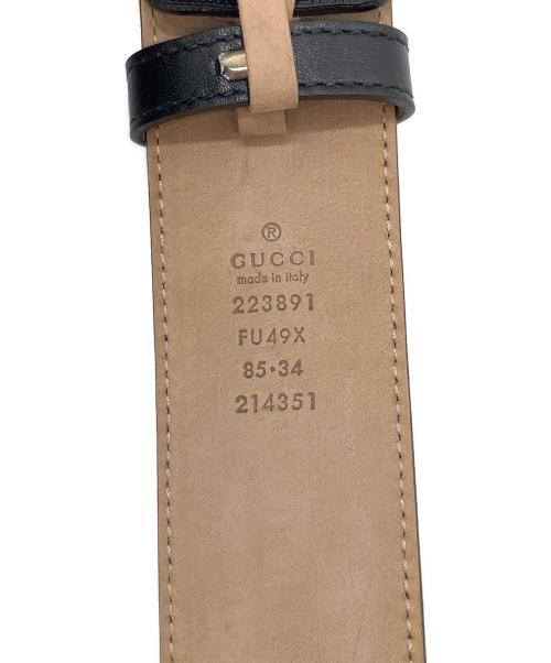 GUCCI（グッチ）GUCCI (グッチ) ベルト ブラック サイズ:SIZE 85/34の古着・服飾アイテム