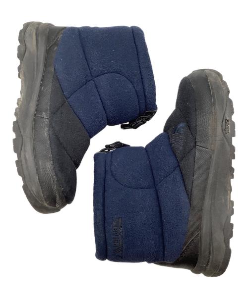 THE NORTH FACE（ザ ノース フェイス）THE NORTH FACE (ザ ノース フェイス) Nuptse Bootie Short POLARTEC ネイビー×ブラック サイズ:24㎝の古着・服飾アイテム