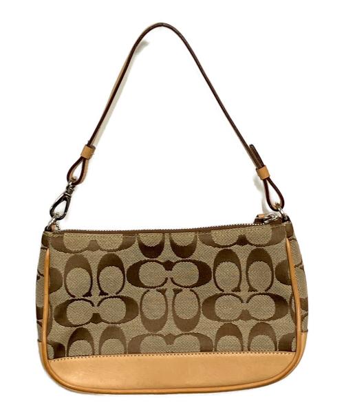 COACH（コーチ）COACH (コーチ) ハンドバッグ ベージュの古着・服飾アイテム