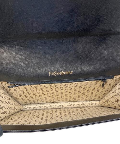 Yves Saint Laurent（イヴサンローラン）Yves Saint Laurent (イヴサンローラン) クラッチバッグ ブラックの古着・服飾アイテム