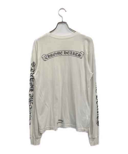 CHROME HEARTS（クロムハーツ）CHROME HEARTS (クロムハーツ) ロングスリーブＴシャツ ホワイト サイズ:SIZE L (US M)の古着・服飾アイテム
