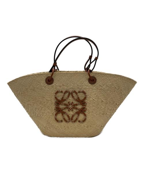 LOEWE（ロエベ）LOEWE (ロエベ) アナグラムバスケットバッグ スモール ベージュの古着・服飾アイテム