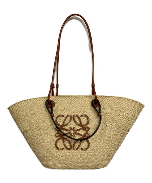 LOEWE（ロエベ）LOEWE (ロエベ) アナグラムバスケットバッグ スモール ベージュの古着・服飾アイテム