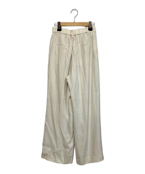 Plage（プラージュ）Plage (プラージュ) washable linen混 ハイウエストパンツ ホワイト サイズ:SIZE 36 未使用品の古着・服飾アイテム