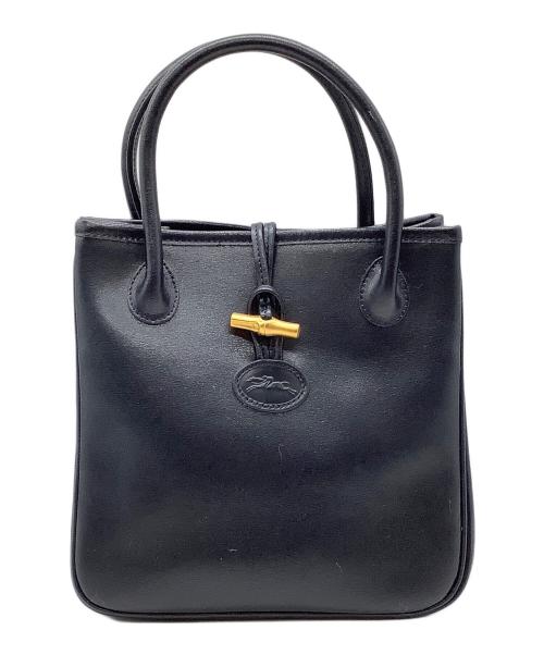 LONGCHAMP（ロンシャン）LONGCHAMP (ロンシャン) ハンドバッグ ブラックの古着・服飾アイテム
