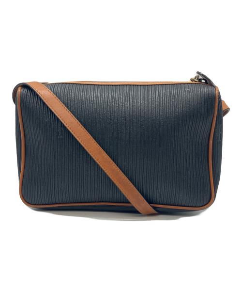 Salvatore Ferragamo（サルヴァトーレ フェラガモ）Salvatore Ferragamo (サルヴァトーレ フェラガモ) ショルダーバッグ ネイビー×ブラウンの古着・服飾アイテム