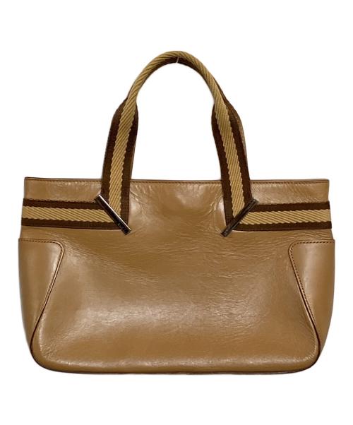 GUCCI（グッチ）GUCCI (グッチ) ハンドバッグ ライトブラウンの古着・服飾アイテム