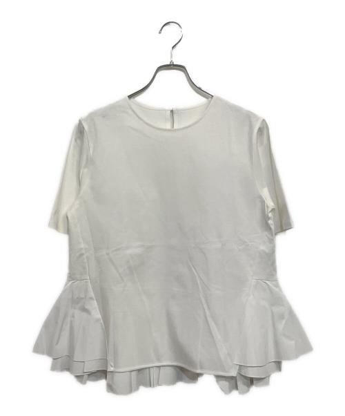 23区（ニジュウサンク）23区 (ニジュウサンク) 半袖カットソー ホワイト サイズ:SIZE 38 (M) 未使用品の古着・服飾アイテム