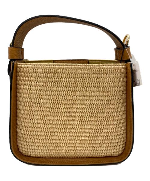 CONTIGO（コンティゴ）CONTIGO (コンティゴ) Spick and Span (スピック＆スパン) Giulia Rafia BAG ベージュ×ブラウン 未使用品の古着・服飾アイテム