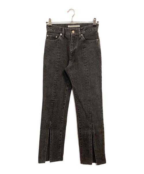 JOHN LAWRENCE SULLIVAN（ジョン ローレンス サリバン）JOHN LAWRENCE SULLIVAN (ジョン ローレンス サリバン) WASHED DENIM SLITTED PANTS ブラック サイズ:SIZE Sの古着・服飾アイテム