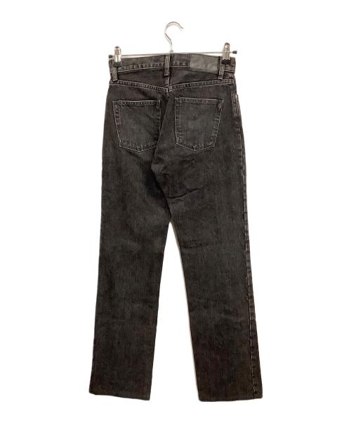 JOHN LAWRENCE SULLIVAN（ジョン ローレンス サリバン）JOHN LAWRENCE SULLIVAN (ジョン ローレンス サリバン) WASHED DENIM SLITTED PANTS ブラック サイズ:SIZE Sの古着・服飾アイテム