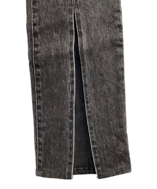 JOHN LAWRENCE SULLIVAN（ジョン ローレンス サリバン）JOHN LAWRENCE SULLIVAN (ジョン ローレンス サリバン) WASHED DENIM SLITTED PANTS ブラック サイズ:SIZE Sの古着・服飾アイテム