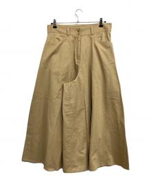 CLASSIC OLD WEST STYLES（クラシックオールドウェストスタイル）の古着「'90s コットンツイル ワイドパンツ」｜ベージュ