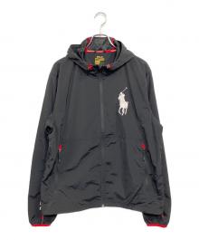 POLO RALPH LAUREN（ポロ・ラルフローレン）の古着「ナイロン パフォーマンス ジャケット」｜ブラック×ホワイトポニー