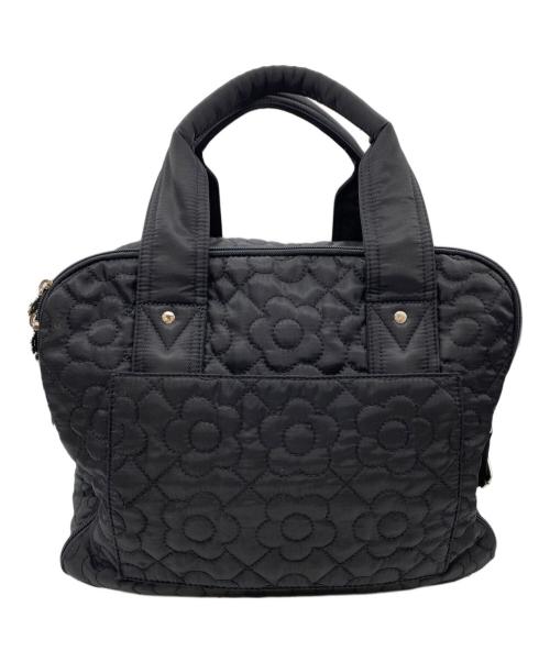 MARY QUANT（マリークヮント）MARY QUANT (マリークヮント) キルティングボストンバッグ ブラックの古着・服飾アイテム