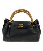 SITA PARANTICAシータパランティカ）の古着「シボカワバンブーBAG」｜ブラック
