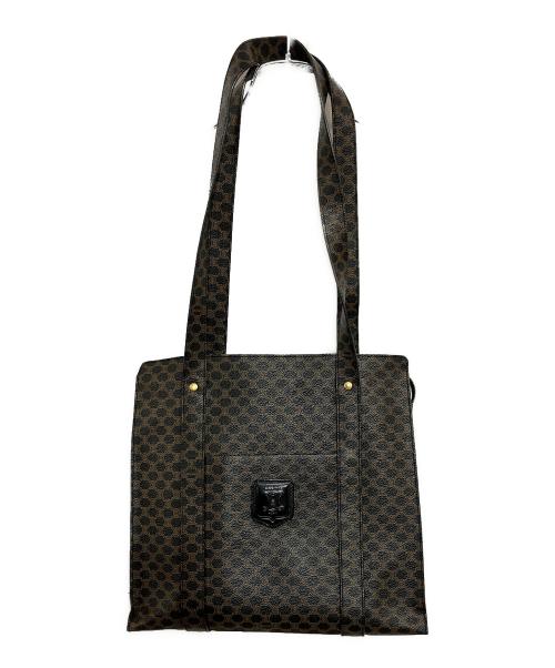 CELINE（セリーヌ）CELINE (セリーヌ) スクエアトートバッグ ブラウンの古着・服飾アイテム
