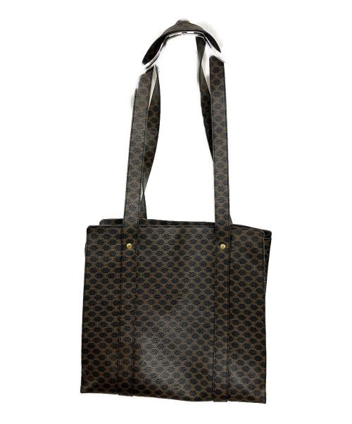 CELINE（セリーヌ）CELINE (セリーヌ) スクエアトートバッグ ブラウンの古着・服飾アイテム