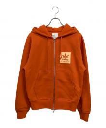 GRAMICCI（グラミチ）の古着「HEMP ZIP HOODED SWEATSHIRT」｜オレンジ