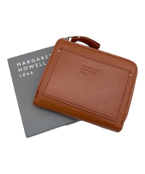 MARGARET HOWELL idea（マーガレット ハウエル アイディア）MARGARET HOWELL idea (マーガレット ハウエル アイディア) ラウンドファスナー財布 ブラウンの古着・服飾アイテム