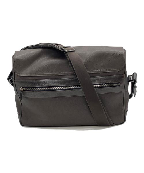 dunhill（ダンヒル）dunhill (ダンヒル) メッセンジャーバッグ ダークブラウンの古着・服飾アイテム