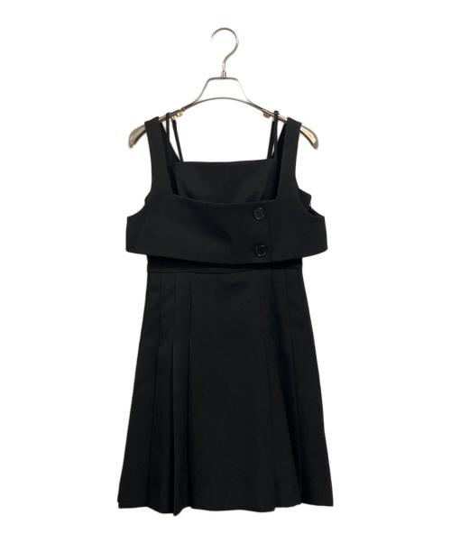 Snidel（スナイデル）Snidel (スナイデル) プリーツミニジャンスカ ブラック サイズ:SIZE 0 (S)の古着・服飾アイテム