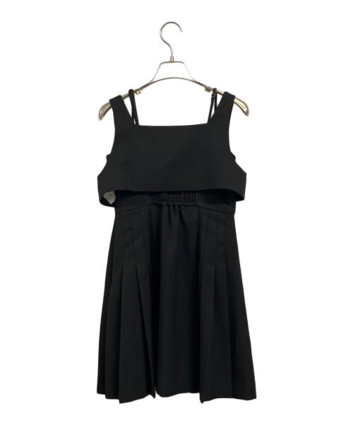 Snidel（スナイデル）Snidel (スナイデル) プリーツミニジャンスカ ブラック サイズ:SIZE 0 (S)の古着・服飾アイテム