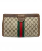 GUCCIグッチ）の古着「セカンドバッグ」｜ベージュ